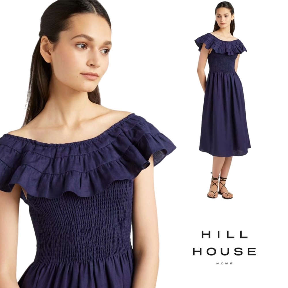 NEW Hill House Akilah Nap Dress In Navy